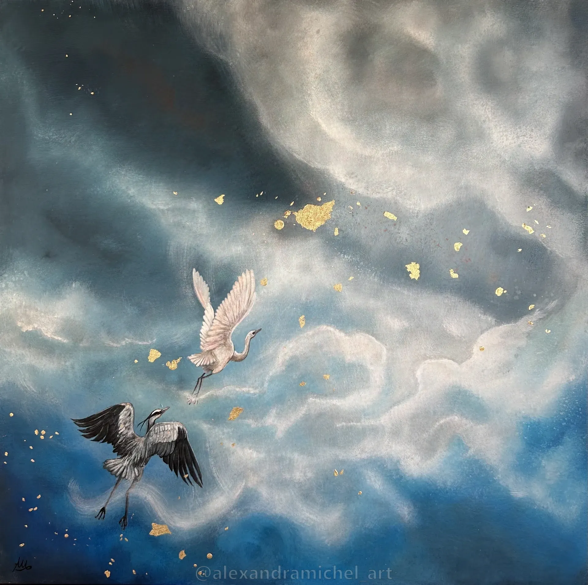  | Titel: invisible companion | Acryl auf Leinwand | 70 x 70 cm