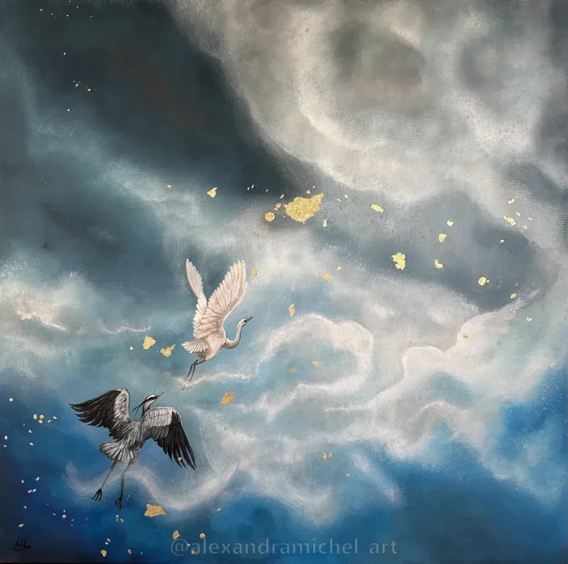  | Titel: invisible companion | Acryl auf Leinwand | 70 x 70 cm